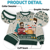 Benutzerdefiniertes Unisex Hässliches Sweatshirt – Personalisierte Weihnachts- Und Geburtstagsgeschenke Für Hunde- Und Katzenliebhaber, Hundeeltern Und Katzenbesitzer – Es Ist Die Schönste Zeit Für Ein Bier