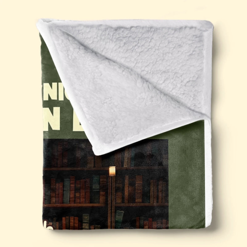Personalisierte Decke - Geschenke Für Buchliebhaber, Bücherwürmer, Leser - Einfach Ein Mädchen Mit Geschichten Und Haustieren