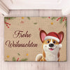 Personalisierte Deko-Matte – Perfektes Weihnachts- oder Geburtstagsgeschenk für Hundefans, Hunde-Mamas und -papas – Merry Woofmas, du schmutziger Mensch