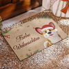 Personalisierte Deko-Matte – Perfektes Weihnachts- oder Geburtstagsgeschenk für Hundefans, Hunde-Mamas und -papas – Merry Woofmas, du schmutziger Mensch