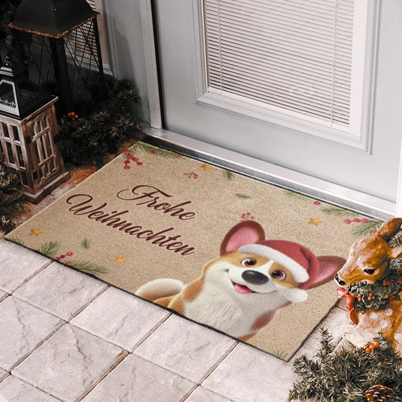 Personalisierte Deko-Matte – Perfektes Weihnachts- oder Geburtstagsgeschenk für Hundefans, Hunde-Mamas und -papas – Merry Woofmas, du schmutziger Mensch