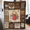 Personalisierte Decke - Geschenke Für Buchliebhaber, Bücherwürmer, Leser - Ich bin Bücher-süchtig