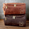 Personalisierte Leder-kulturtasche mit Gravur - Perfektes Geburtstagsgeschenk für Papa, Bruder, Opa oder Ehemann - Für Jeden Weg Geeignet