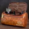 Personalisierte Leder-kulturtasche mit Gravur - Perfektes Geburtstagsgeschenk für Papa, Bruder, Opa oder Ehemann - Zeitlose Verbundenheit, Unendliche Liebe