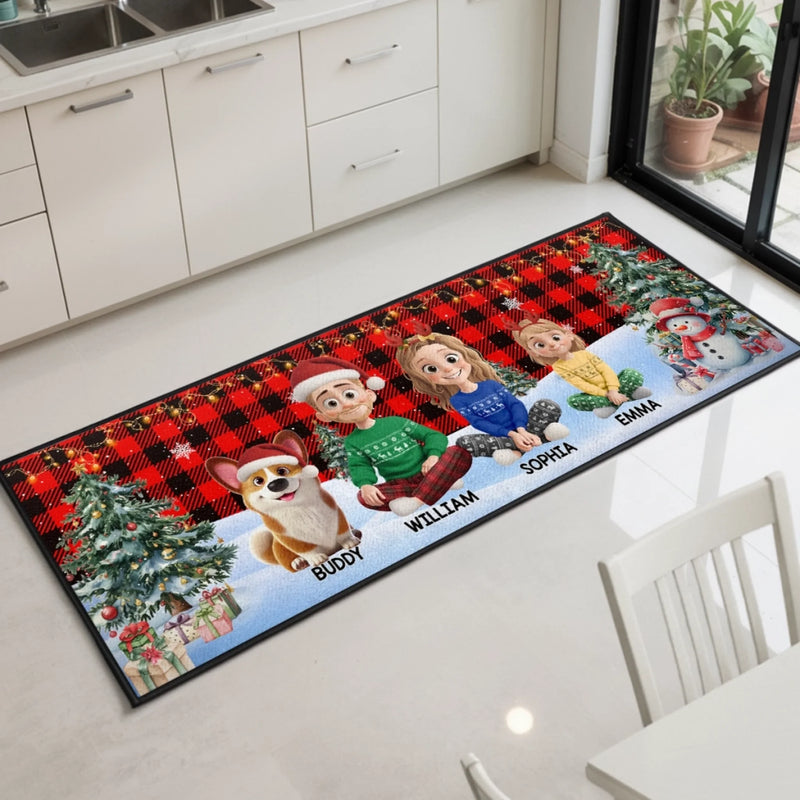 Individuell Gestalteter Läuferteppich – Personalisierte Weihnachts- Und Geburtstagsgeschenke Für Mama, Papa, Bruder, Schwester, Kinder – Gemeinsam Werden Wir Stärker