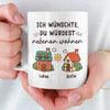 Personalisierte Tasse – Personalisierte Geburtstagsgeschenke Für Beste Freundinnen, Frauen, Schwestern, BFF – Ich Wünschte, Du Würdest Nebenan Wohnen