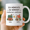 Personalisierte Tasse – Personalisierte Geburtstagsgeschenke Für Beste Freundinnen, Frauen, Schwestern, BFF – Ich Wünschte, Du Würdest Nebenan Wohnen