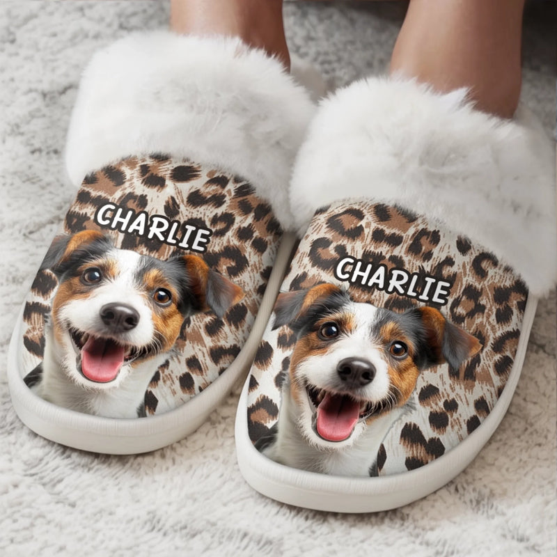 Personalisierte Foto Pantoffeln Mit Fellfutter – Individuelle Weihnachts- Und Geburtstagsgeschenke Für Hunde- Und Katzenliebhaber, Hundeeltern Und Katzenbesitzer – Mein Bestes Pfotenleben