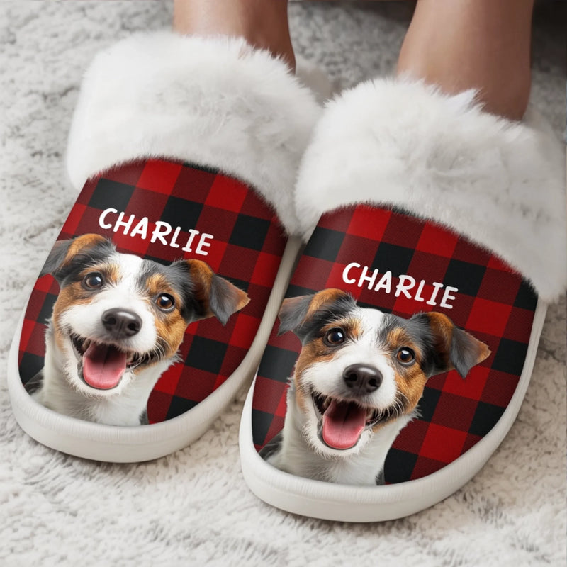Personalisierte Foto Pantoffeln Mit Fellfutter – Individuelle Weihnachts- Und Geburtstagsgeschenke Für Hunde- Und Katzenliebhaber, Hundeeltern Und Katzenbesitzer – Liebe In Jedem Pfotenabdruck