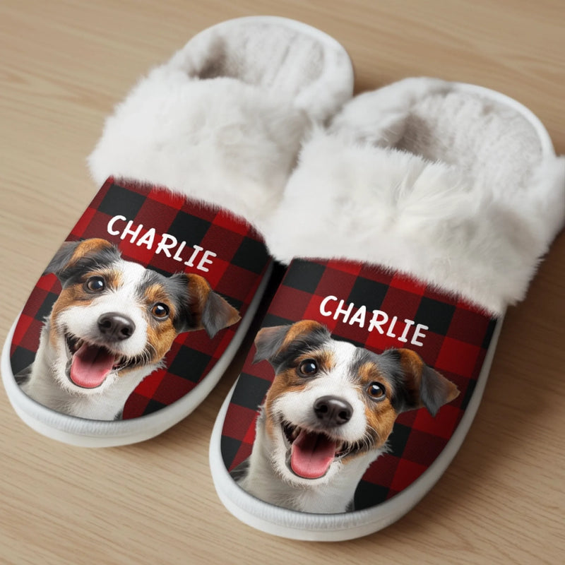 Personalisierte Foto Pantoffeln Mit Fellfutter – Individuelle Weihnachts- Und Geburtstagsgeschenke Für Hunde- Und Katzenliebhaber, Hundeeltern Und Katzenbesitzer – Liebe In Jedem Pfotenabdruck