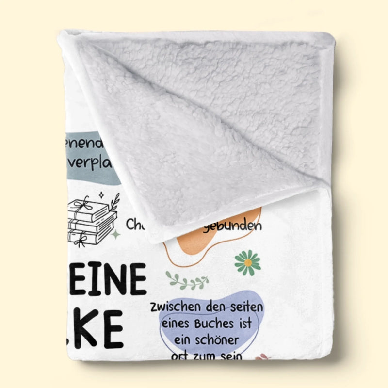 Personalisierte Decke - Geschenke Für Buchliebhaber, Bücherwürmer, Leser - Ich Bin Jemand, Der An Sich Glaubt – Leser Werden Lesen