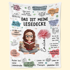 Personalisierte Decke - Geschenke Für Buchliebhaber, Bücherwürmer, Leser - Ich Bin Jemand, Der An Sich Glaubt – Leser Werden Lesen