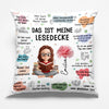Personalisiertes Taschenkissen - Geschenke Für Buchliebhaber, Bücherwürmer, Leser - So Viele Bücher, So Wenig Zeit
