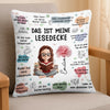 Personalisiertes Taschenkissen - Geschenke Für Buchliebhaber, Bücherwürmer, Leser - So Viele Bücher, So Wenig Zeit