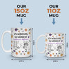 Personalisierte Tasse – Personalisierte Geburtstagsgeschenke Für Beste Freundinnen, Frauen, Schwestern, BFF – Ich Wünschte, Du Lebtest Nur Einen Schritt Entfernt