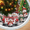 Individuell gestaltete Schneemann-Baumdecke – Personalisierte Weihnachts- und Geburtstagsgeschenke für Oma, Opa und Großeltern – Liebe verpackt in weihnachtlichem Zauber