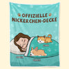 Personalisierte Decke - Geschenk für Tierbesitzer und Tierliebhaber – Fressen, Schlafen, Kuscheln, und Das Immer Wieder