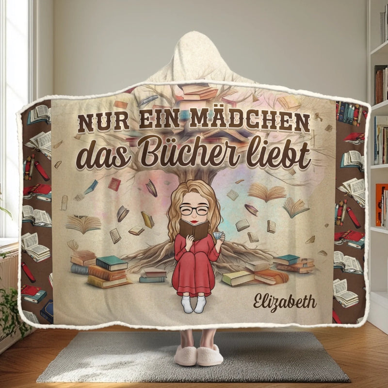 Personalisierte Affirmationsdecke, Hoodiedecke - Personalisierte Weihnachtsgeschenke Für Buchliebhaber, Bücherwürmer, Leser - Das Ist Meine Lesedecke