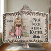 Personalisierte Affirmationsdecke, Hoodiedecke - Personalisierte Weihnachtsgeschenke Für Buchliebhaber, Bücherwürmer, Leser - Nur Noch Ein Kapitel