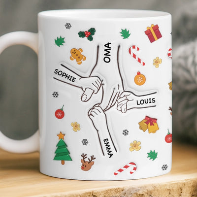 Personalisierte Tasse – Personalisierte Geburtstagsgeschenke Für Papa, Opa – Du Hältst Unsere Hände, Auch Unsere Herzen