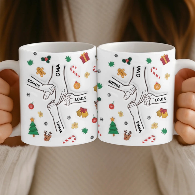 Personalisierte Tasse – Personalisierte Geburtstagsgeschenke Für Papa, Opa – Du Hältst Unsere Hände, Auch Unsere Herzen