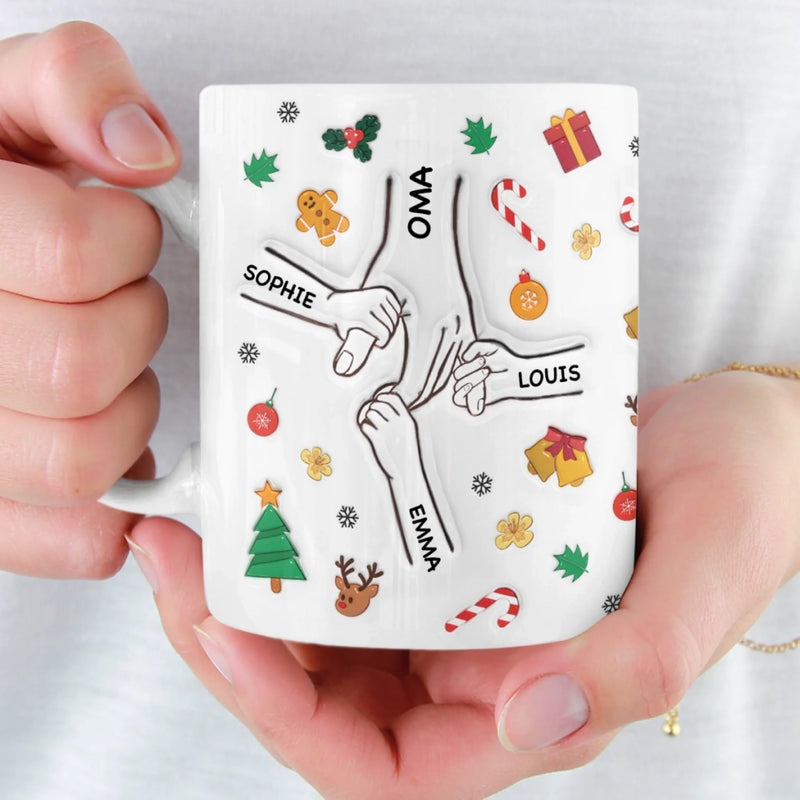 Personalisierte Tasse – Personalisierte Geburtstagsgeschenke Für Papa, Opa – Du Hältst Unsere Hände, Auch Unsere Herzen