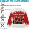 Unisex Ugly-Sweatshirt mit personalisiertem Foto – Personalisierte Weihnachts- und Geburtstagsgeschenke für Mama, Papa, Bruder, Schwester, Kinder – Die Herzen Halten, Die Uns Am Nächsten Stehen