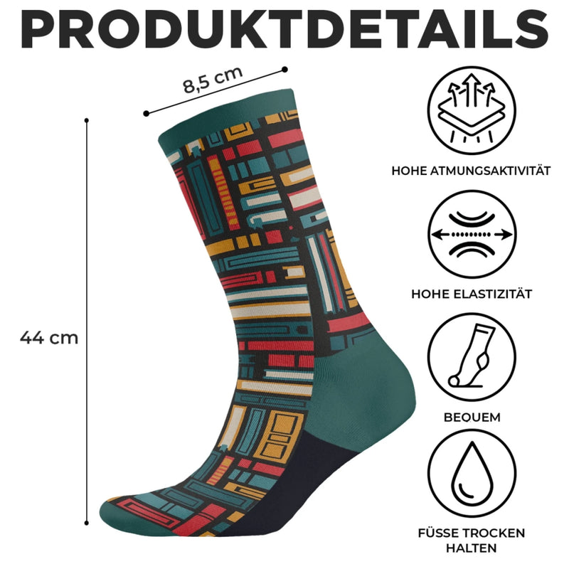 Personalisierte Socken – Geschenke für Bücherliebhaber, Leseratten und Leser – Leseratte Macht Pause