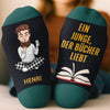 Personalisierte Socken – Geschenke für Bücherliebhaber, Leseratten und Leser – Leseratte Macht Pause
