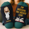 Personalisierte Socken – Geschenke für Bücherliebhaber, Leseratten und Leser – Leseratte Macht Pause