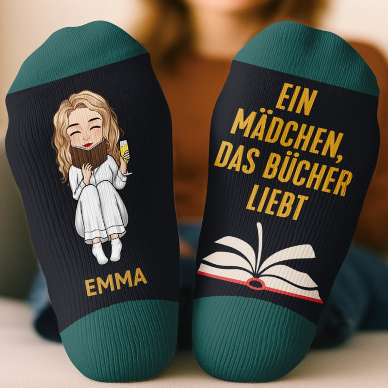 Personalisierte Socken – Geschenke für Bücherliebhaber, Leseratten und Leser – Leseratte Macht Pause