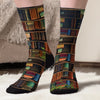 Personalisierte Crew-Socken – Personalisierte Buch-Geschenke für Bücherliebhaber, Leseratten und Vielleser – Nur Ein Mädchen Das Bücher Liebt