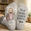 Personalisierte Crew-Socken – Personalisierte Buch-Geschenke für Bücherliebhaber, Leseratten und Vielleser - Mein Bestes Buchleben Leben
