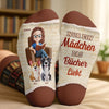 Personalisierte Crew-Socken – Personalisierte Buch-Geschenke für Bücherliebhaber, Leseratten und Vielleser - Bitte Nicht Stören, Ich Genieße
