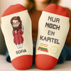 Personalisierte Crew-Socken – Personalisierte Buch-Geschenke für Bücherliebhaber, Leseratten und Vielleser - Abenteuer Zwischen Diesen Seiten