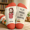 Personalisierte Crew-Socken – Personalisierte Buch-Geschenke für Bücherliebhaber, Leseratten und Vielleser - Abenteuer Zwischen Diesen Seiten