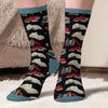 Personalisierte Crew-Socken – Personalisierte Buch-Geschenke für Bücherliebhaber, Leseratten und Vielleser - Lesezeichen Meines Herzens