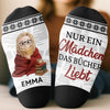 Personalisierte Socken – Personalisierte Buch-Geschenke für Bücherliebhaber, Leseratten und Vielleser - Markierung Meiner Liebsten Geschichten