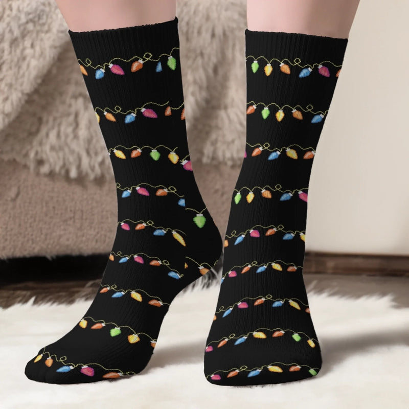 Personalisierte Crew-Socken – Individuelle Weihnachts- und Geburtstagsgeschenke für Frauen und Männer – Filmzeit, Feiertagsausgabe