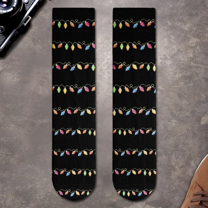 Personalisierte Crew-Socken – Individuelle Weihnachts- und Geburtstagsgeschenke für Frauen und Männer – Filmzeit, Feiertagsausgabe