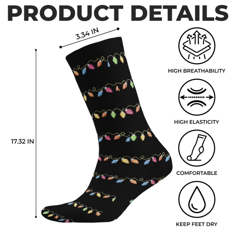 Personalisierte Crew-Socken – Individuelle Weihnachts- und Geburtstagsgeschenke für Frauen und Männer – Filmzeit, Feiertagsausgabe