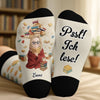Personalisierte Socken – Personalisierte Buch-Geschenke für Bücherliebhaber, Leseratten und Vielleser - Kennzeichnung Meiner Liebsten Bücher
