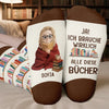 Personalisierte Socken – Personalisierte Buch-Geschenke für Bücherliebhaber, Leseratten und Vielleser - Markierung Meiner Geschätzten Erzählungen