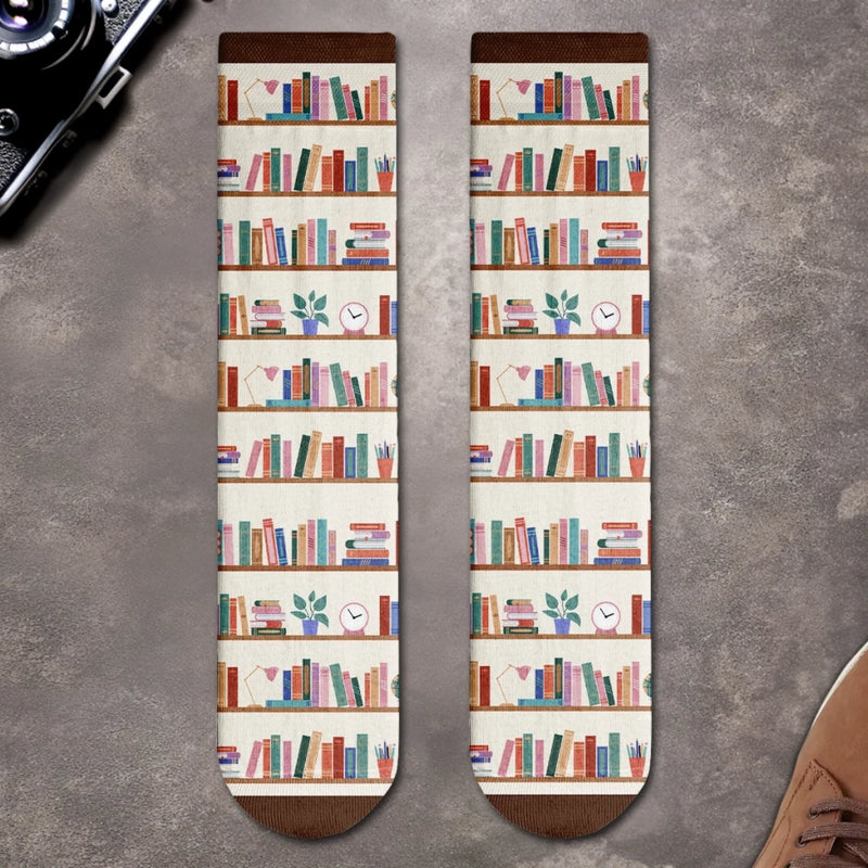 Personalisierte Socken – Personalisierte Buch-Geschenke für Bücherliebhaber, Leseratten und Vielleser - Markierung Meiner Geschätzten Erzählungen