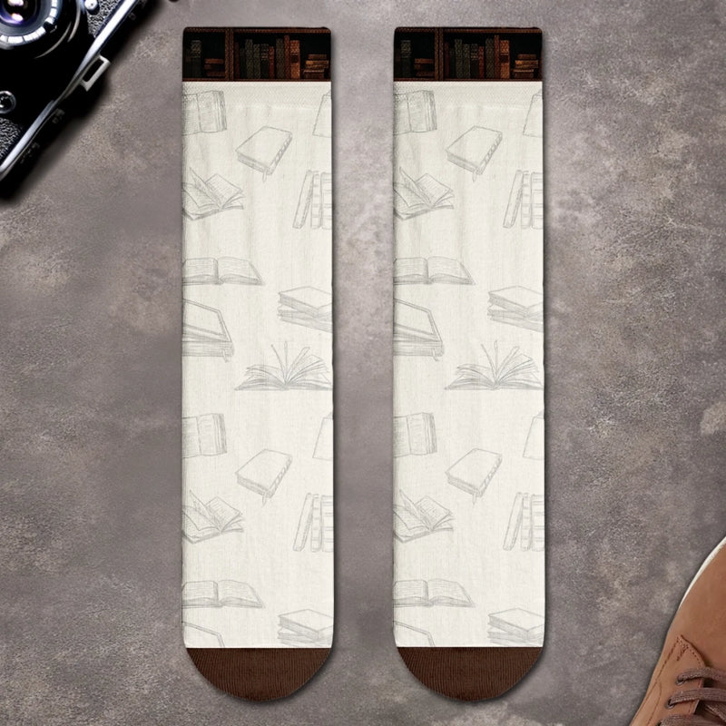 Personalisierte Socken – Personalisierte Buch-Geschenke für Bücherliebhaber, Leseratten und Vielleser - Ich Bin Ein Bücherliebhaber