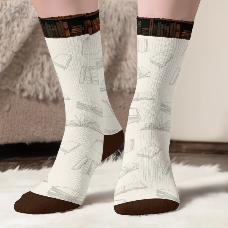 Personalisierte Socken – Personalisierte Buch-Geschenke für Bücherliebhaber, Leseratten und Vielleser - Ich Bin Ein Bücherliebhaber