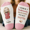 Personalisierte Socken – Personalisierte Buch-Geschenke für Bücherliebhaber, Leseratten und Vielleser - Ich Bin Ein Bücherwurm