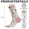Personalisierte Socken – Personalisierte Buch-Geschenke für Bücherliebhaber, Leseratten und Vielleser - Ich Bin Ein Bücherwurm