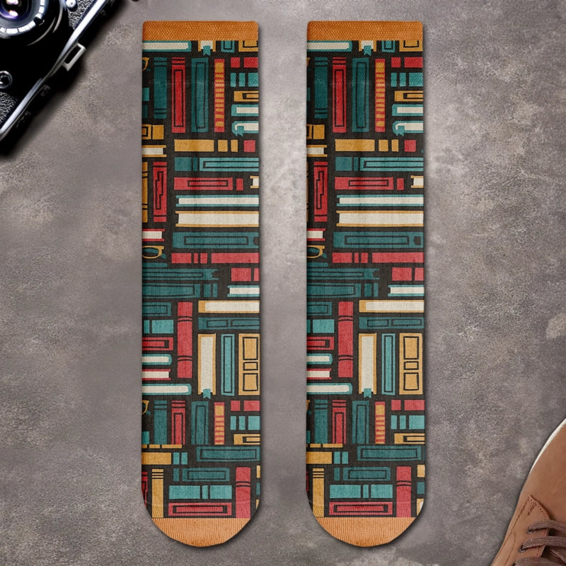 Personalisierte Socken – Personalisierte Buch-Geschenke für Bücherliebhaber, Leseratten und Vielleser - So Viele Bücher, So Wenig Zeit
