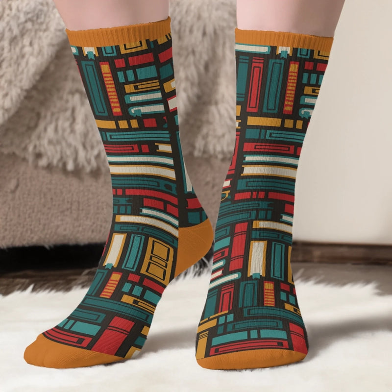 Personalisierte Socken – Personalisierte Buch-Geschenke für Bücherliebhaber, Leseratten und Vielleser - So Viele Bücher, So Wenig Zeit